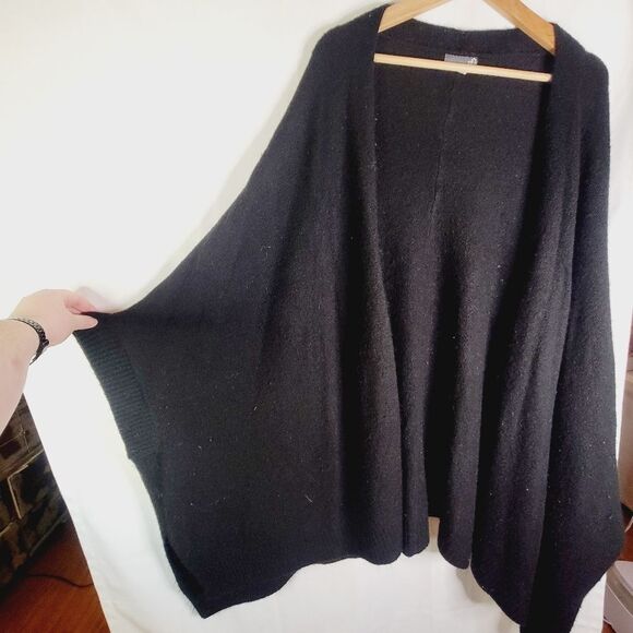 Sears Elegant Black Shawl Sweater - Picture 6 of 8